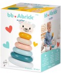 Играчка за нанизване Ecoiffier Abrick - Пирамида с рингове 