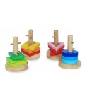  Играчка за нанизване и завъртане на геометрични форми Acool Toy