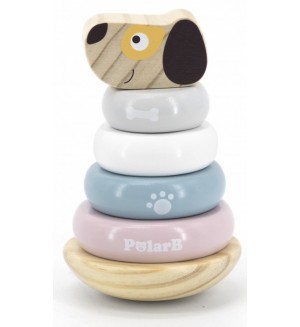 Играчка за нанизване Viga - Куче кула, Polar B