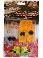 Играчкa за пръсти Grip&Trick - Ролери, черено - жълти