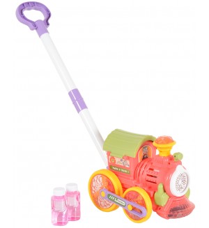 Играчка за сапунени балони Moni Toys - Влак, Red Wheels