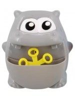 Играчка за сапунени балони Totum Moxy - Хипопотам, с течност 50 ml