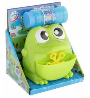 Играчка за сапунени балони Totum Moxy - Жаба, с течност 50 ml