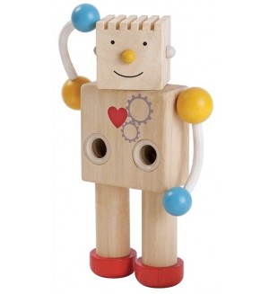 Играчка за сглобяване PlanToys - Робот с емоции