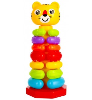 Играчка за сортиране Bam Bam - Пирамида, Тигър