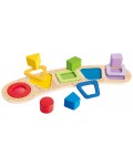 Играчка за сортиране Hape International - Цветове и форми, 11 части