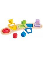 Играчка за сортиране Hape International - Цветове и форми, 11 части