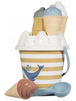 Играчки за плаж сладоледи Little Dutch Ocean Dreams - Blue