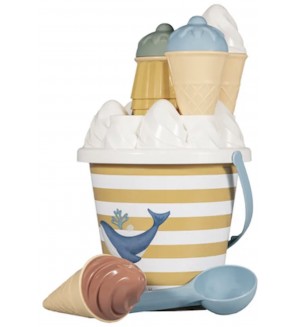 Играчки за плаж сладоледи Little Dutch Ocean Dreams - Blue