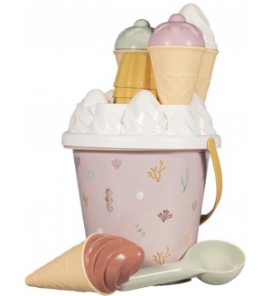 Играчки за плаж Little Dutch Ocean Dreams - Сладоледи, Pink