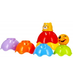 Играчки за сортиране Bam Bam - Чаши, 6 броя