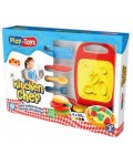 Игрален комлект Play-Toys - Премиум моделин, Шеф Готвачи