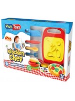 Игрален комлект Play-Toys - Премиум моделин, Шеф Готвачи