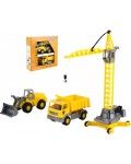 Игрален комлект Polesie Toys - Кран, трактор и камион