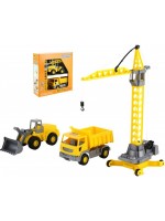 Игрален комлект Polesie Toys - Кран, трактор и камион