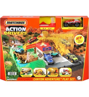 Игрален компект Matchbox Action Drivers - Приключение в каньона