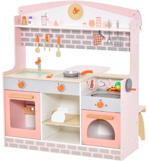 Игрален комплект 2 в 1 Costway - Кухня и ресторант