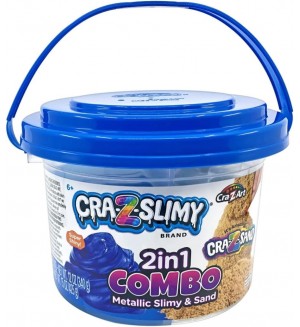 Игрален комплект 2 в 1 Cra-Z-Art - Кофичка със слайм и несъхнещ пясък