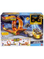 Игрален комплект 2 в 1 Hot Wheels Monster Trucks - Loop & Flip Trophy Challenge, 1:64