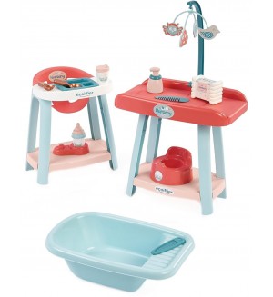 Игрален комплект 3 в 1 Ecoiffier - Детска стая, 14 части