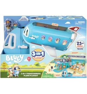 Игрален комплект 3 в 1 Moose Bluey - Самолет  