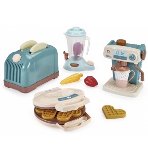 Игрален комплект 4 в 1 Ecoiffier - Кухненски уреди Игрален комплект 4 в 1 Ecoiffier - Кухненски уреди