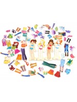 Игрален комплект Acool Toy - Магнитни фигурки за обличане