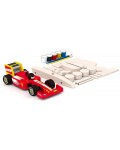 Игрален комплект Acool Toy - Направи си сам дървен състезателен автомобил, 18 части