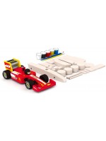 Игрален комплект Acool Toy - Направи си сам дървен състезателен автомобил, 18 части