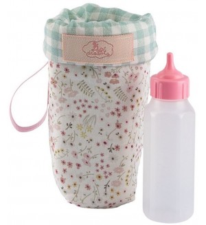 Игрален комплект Asi Dolls - Шише за хранене и дизайнерска чанта за кукли, Клое