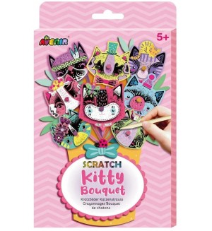 Игрален комплект Avenir Scratch Bouquet - Котета