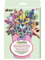 Игрален комплект Avenir Scratch Bouquet - Пеперуди