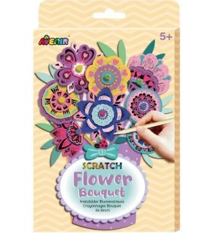 Игрален комплект Avenir Scratch Bouquet - Цветя