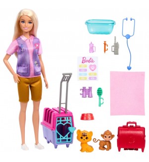 Игрален комплект Barbie - Барби ветеринар, с аксесоари