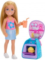 Игрален комплект Barbie Family & Friends - Club Chelsea, раница за печене на кексчета