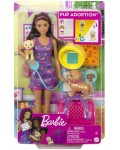 Игрален комплект Barbie - Кукла с кученце за осиновяване