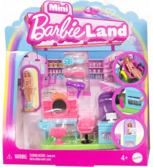 Игрален комплект Barbie Mini BarbieLand - Фризьорски салон