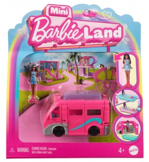 Игрален комплект Barbie Mini BarbieLand - Превозно средство с кукла, асортимент