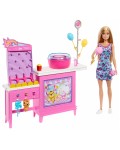 Игрален комплект Barbie Mysteries Beach Detectives - Treats and Game Booth