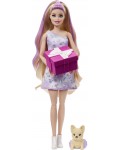 Игрален комплект Barbie Party Unboxed - Барби, с руса коса и 10 изненади