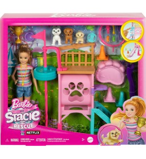 Игрален комплект Barbie Stacie To The Rescue - 20 части