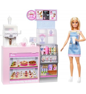 Игрален комплект Barbie You Can Be Anything - Магазин за кафе