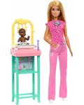 Игрален комплект Barbie You Can Be Anything -  Педиатър, с руса коса