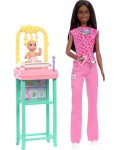 Игрален комплект Barbie You Can Be Anything -  Педиатър, с тъмнокафява коса