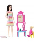 Игрален комплект Barbie You Can Be Anything - Учителка, с черна коса