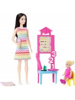 Игрален комплект Barbie You Can Be Anything - Учителка, с черна коса