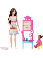 Игрален комплект Barbie You Can Be Anything - Учителка, с кафява коса