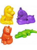 Игрален комплект Bigjigs - 3D формички за пясък, животни
