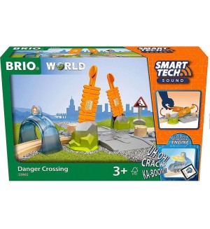 Игрален комплект Brio - Планински железопътен прелез 