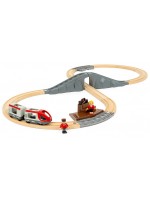 Игрален комплект Brio - Влакче с релси, 22 части